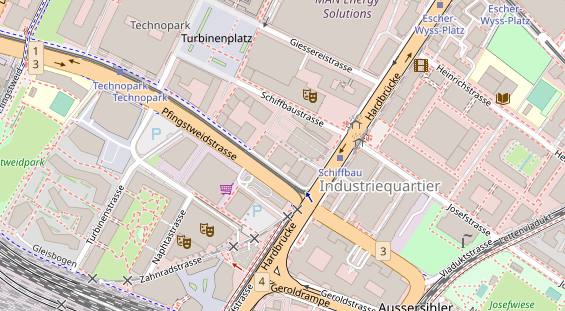 Restaurant auf Karte