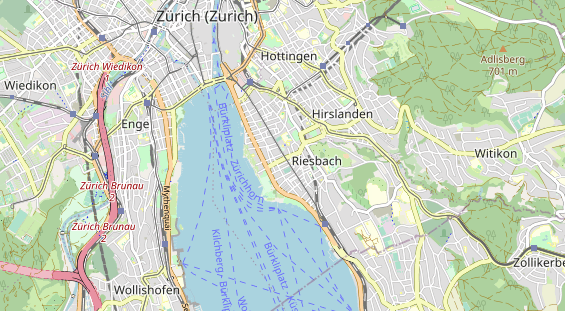 Restaurant auf Karte