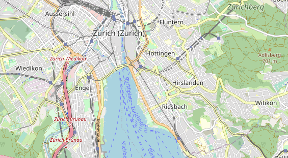 Restaurant auf Karte