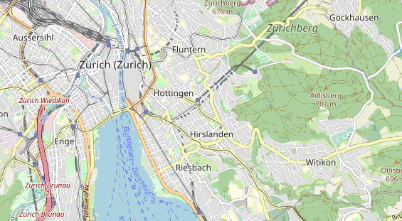 Restaurant auf Karte