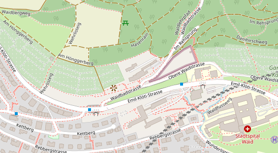 Restaurant auf Karte