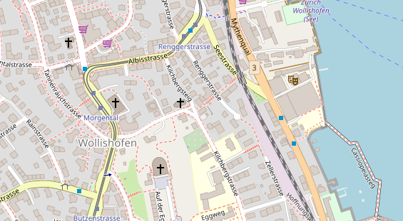 Restaurant auf Karte