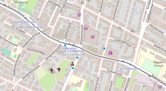 Restaurant auf Karte