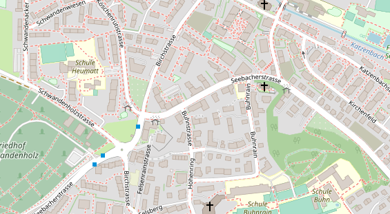 Restaurant auf Karte