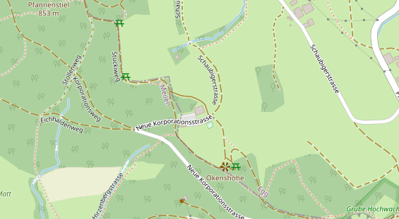 Restaurant auf Karte