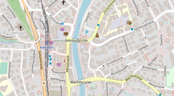 Restaurant auf Karte