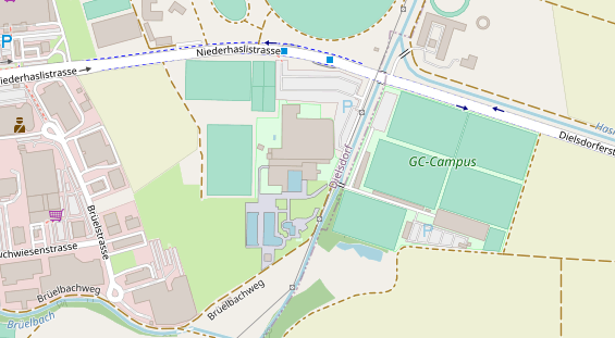 Restaurant auf Karte