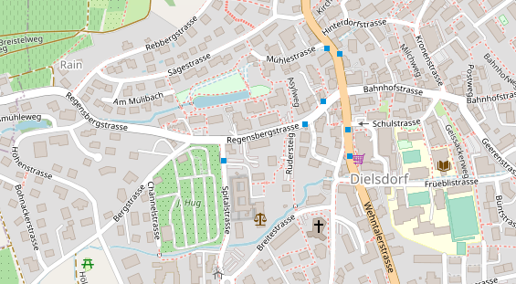 Restaurant auf Karte