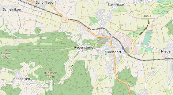 Restaurant auf Karte