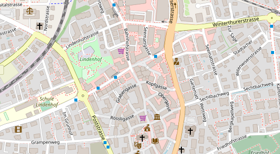 Restaurant auf Karte