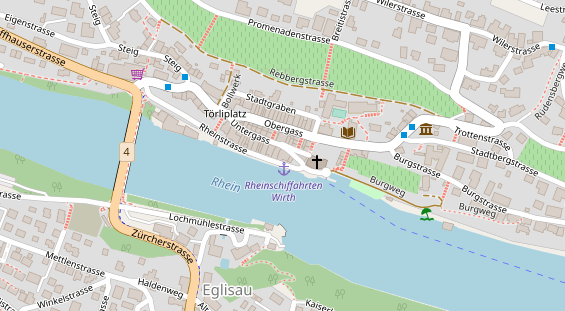 Restaurant auf Karte