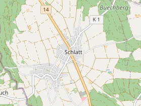 Restaurant auf Karte