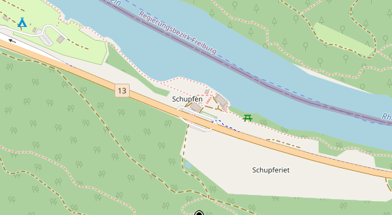 Restaurant auf Karte