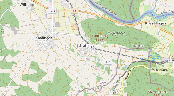 Restaurant auf Karte