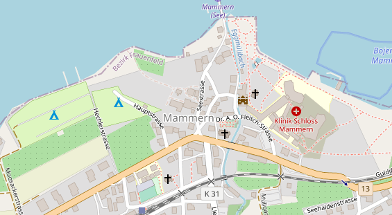 Restaurant auf Karte