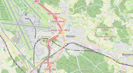 Restaurant auf Karte