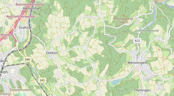 Restaurant auf Karte