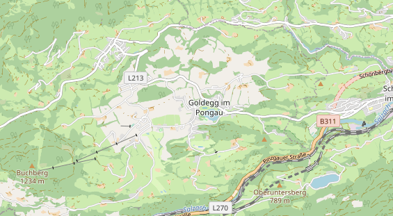 Restaurant auf Karte