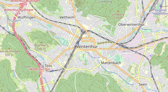 Restaurant auf Karte