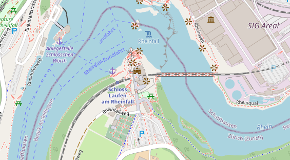 Restaurant auf Karte