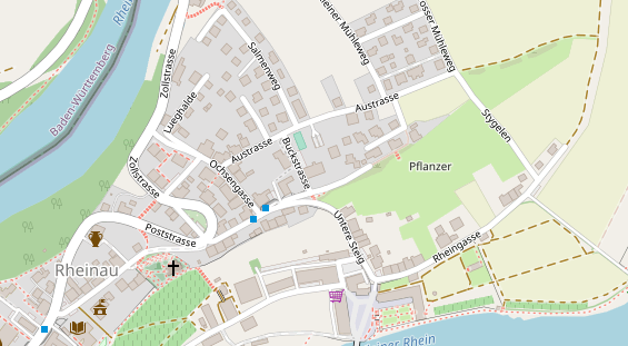 Restaurant auf Karte