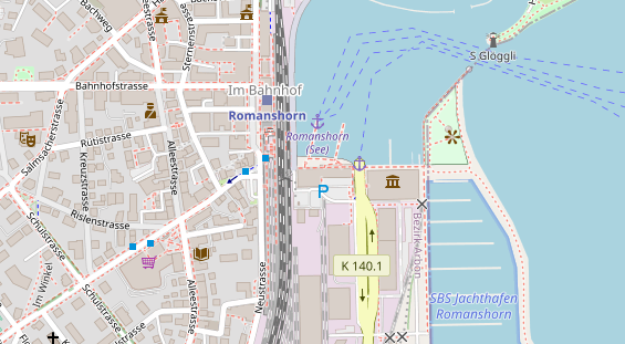 Restaurant auf Karte