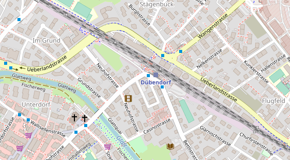 Restaurant auf Karte