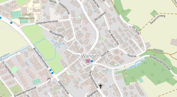 Restaurant auf Karte