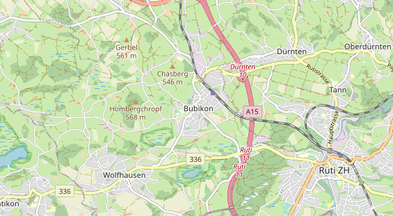 Restaurant auf Karte