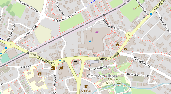 Restaurant auf Karte