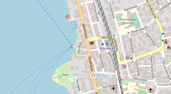 Restaurant auf Karte