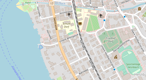 Restaurant auf Karte