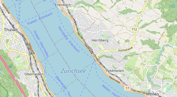 Restaurant auf Karte