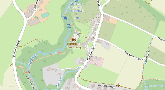 Restaurant auf Karte