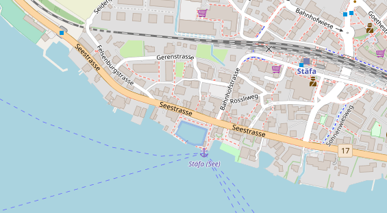 Restaurant auf Karte