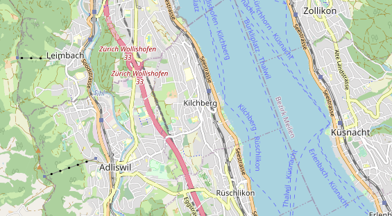 Restaurant auf Karte