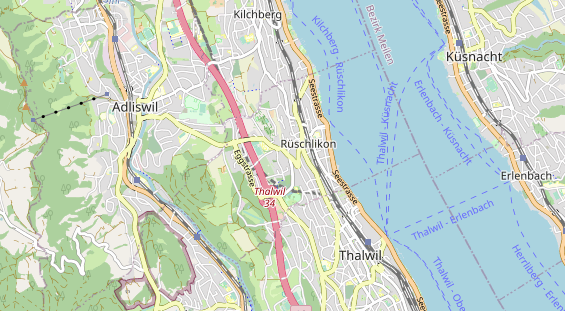 Restaurant auf Karte