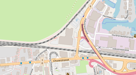 Restaurant auf Karte