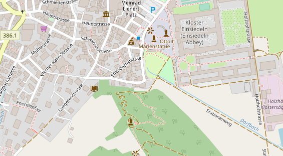 Restaurant auf Karte