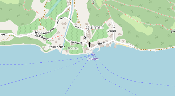 Restaurant auf Karte