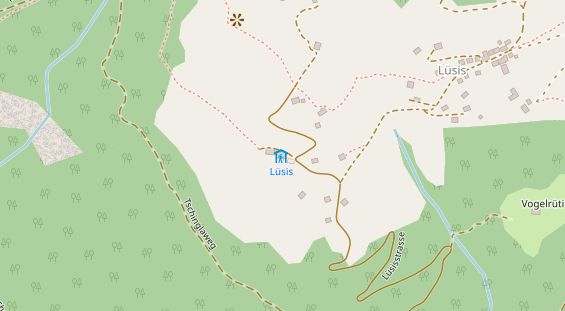 Restaurant auf Karte