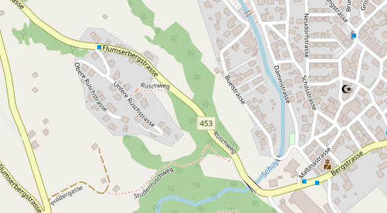 Restaurant auf Karte