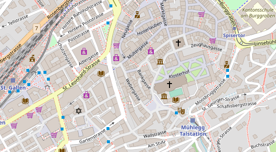 Restaurant auf Karte