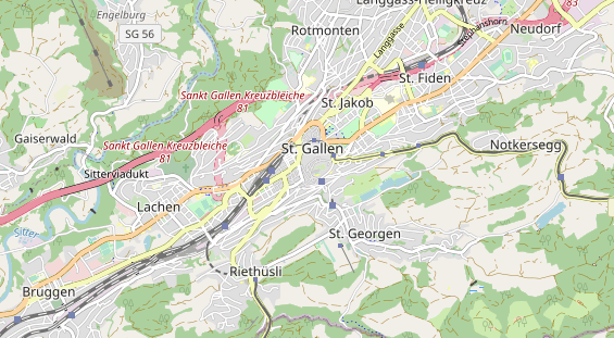 Restaurant auf Karte