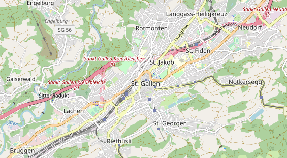 Restaurant auf Karte