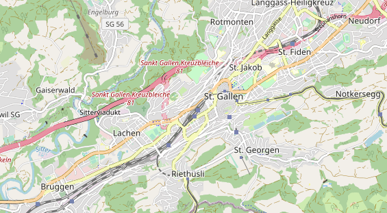 Restaurant auf Karte