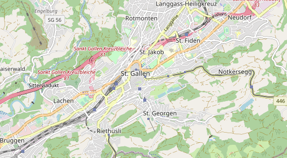 Restaurant auf Karte