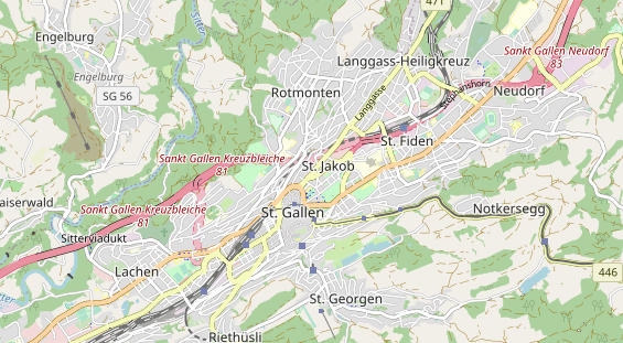 Restaurant auf Karte