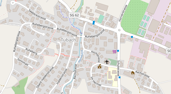 Restaurant auf Karte