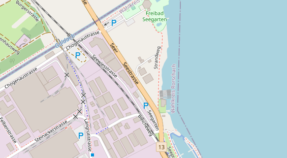 Restaurant auf Karte